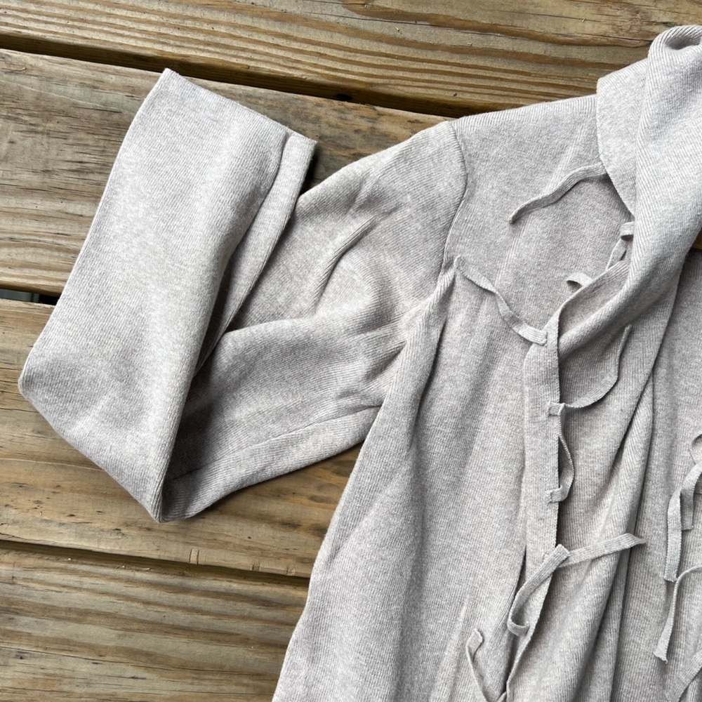 Style & Co medium fringe long sleeve cardigan - Picture 4 of 11